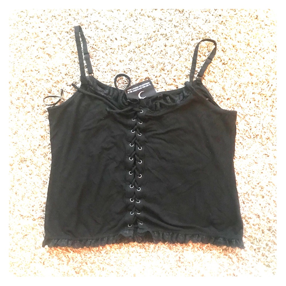 Kill star tie up cami top